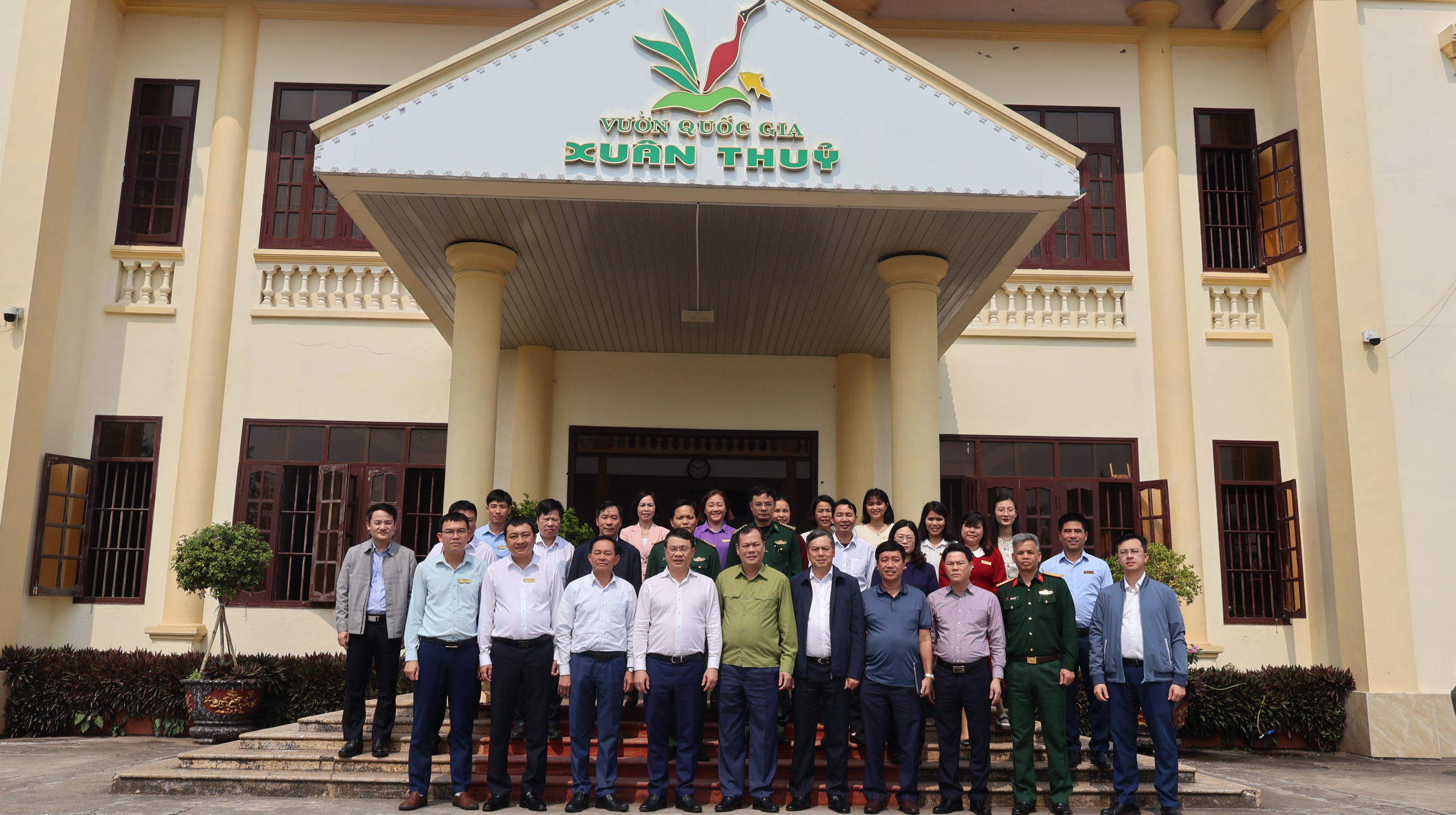 Đồng chí Đặng Khánh Toàn - Bí thư Tỉnh ủy Nam Định đến thăm và làm việc tại Vườn quốc gia Xuân Thủy